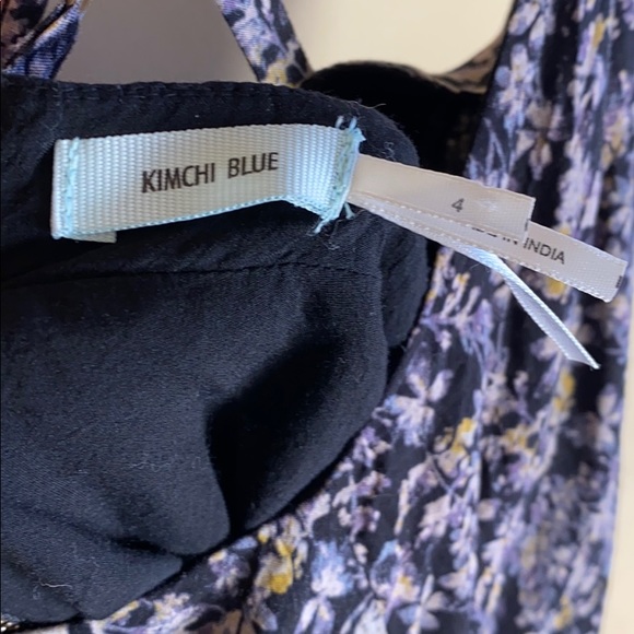 Kimchi Blue/Urban Outfitters Black Floral Dress - Picture 4 of 4